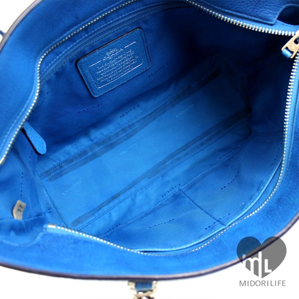 COACH Sophia Polished Pebbled Leather Tote - Picture 7 of 15